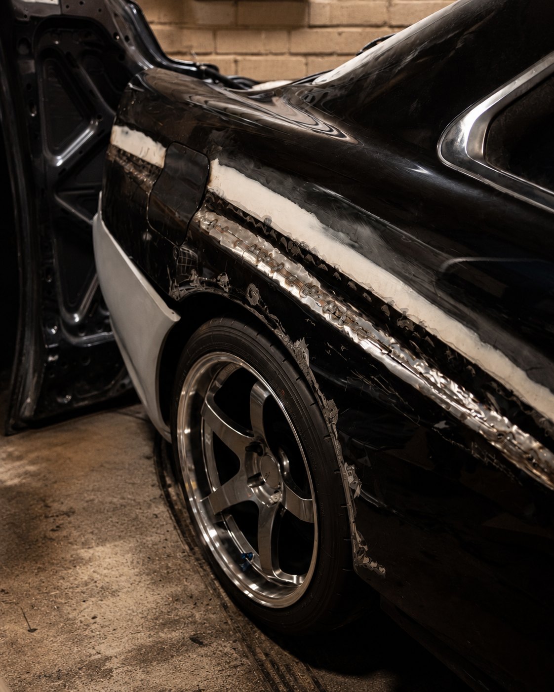R34 rear quarter fabrication